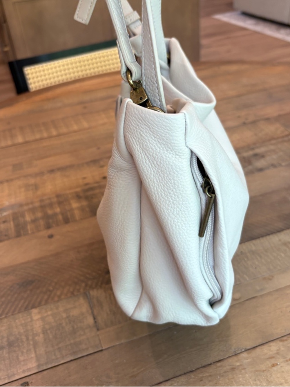 The Sak Collective Hobo Crossbody Purse Ivory - Picture 3 of 16